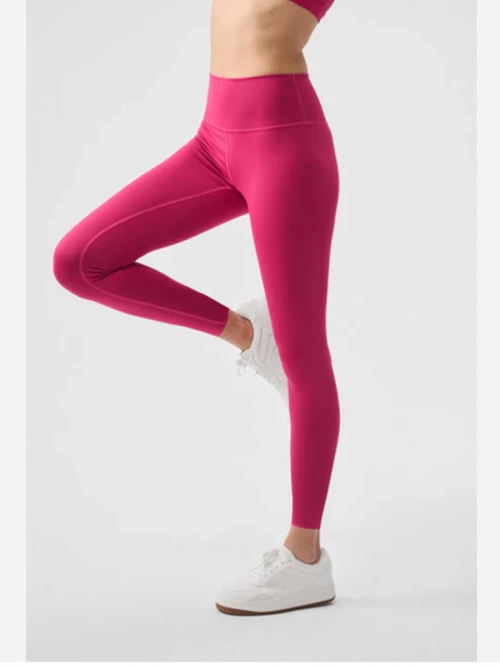ALO Yoga 7/8 High-Waist Airlift Leggings - Magenta Crush